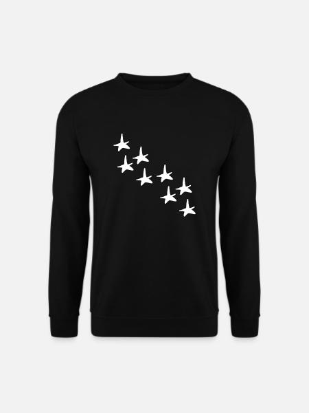 Stars Star Pattern Shapes Icon - Unisex Sweatshirt - black