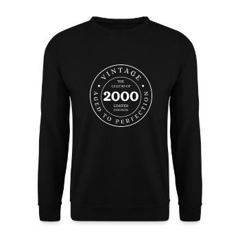 Die Legende der limitierten Auflage 2000 - Unisex Pullover - Schwarz - Vorne - Alina (178cm) & Michal (187cm)