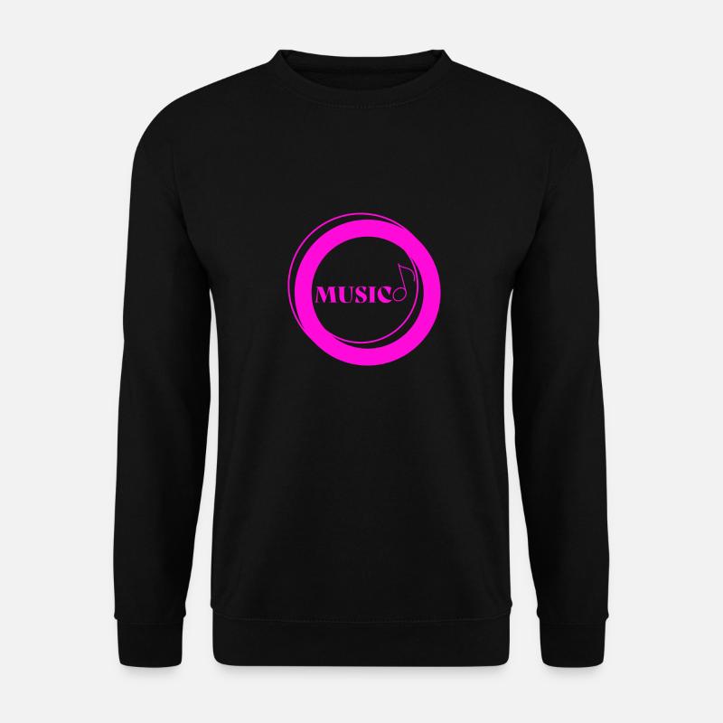 Musik-Zyklus Lila Logo - Unisex Pullover - Schwarz