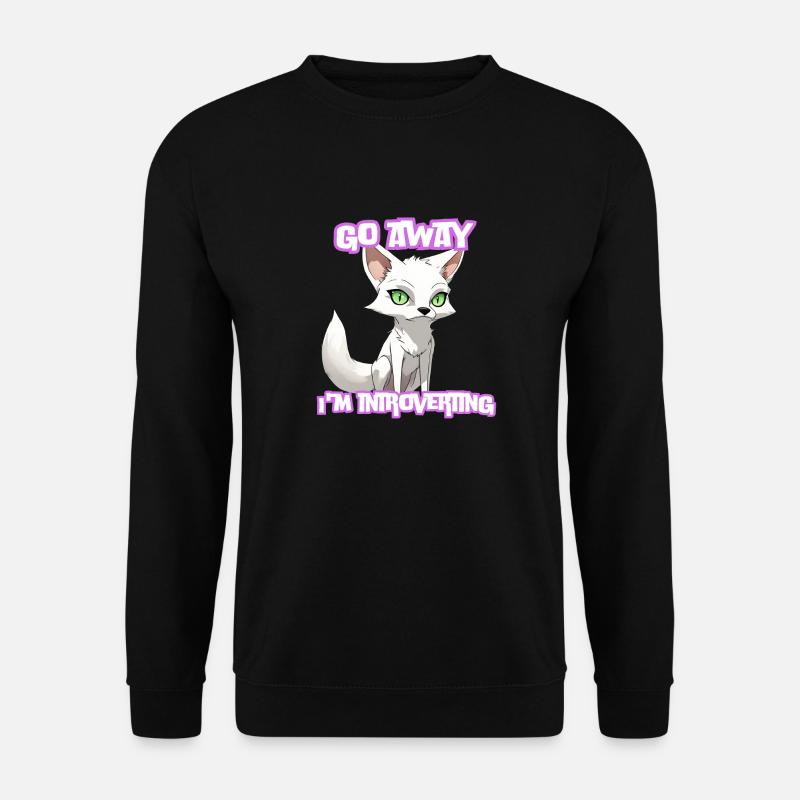 Introverted fox - Unisex Sweatshirt - black