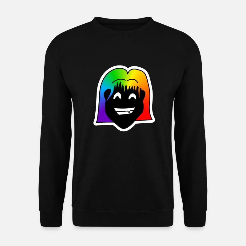Big Grin : Sticky Queer Pride - Unisex Sweatshirt - black