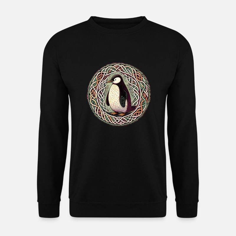 Keltischer Pinguin - Unisex Pullover - Schwarz