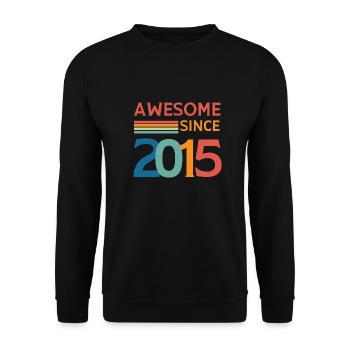 Awesome since 2015 - Sweat-shirt Unisexe - noir - Devant - Alina (178cm) & Michal (187cm)