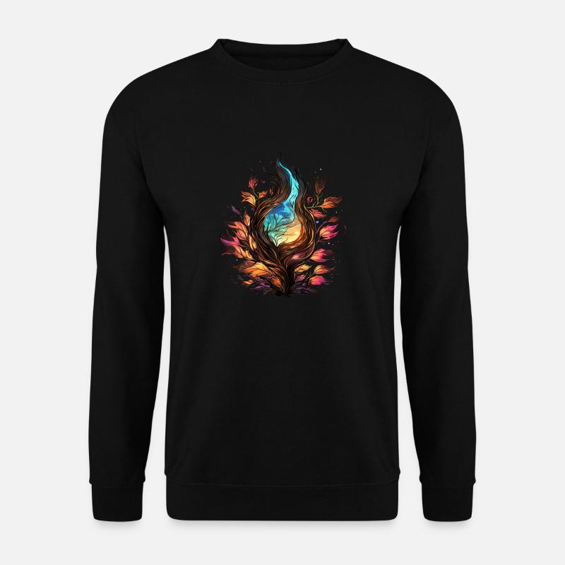 Naturflammenmacht - Unisex Pullover - Schwarz