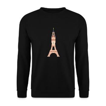 Bef'Fel - Sweat-shirt Unisexe - noir - Devant - Alina (178cm) & Michal (187cm)