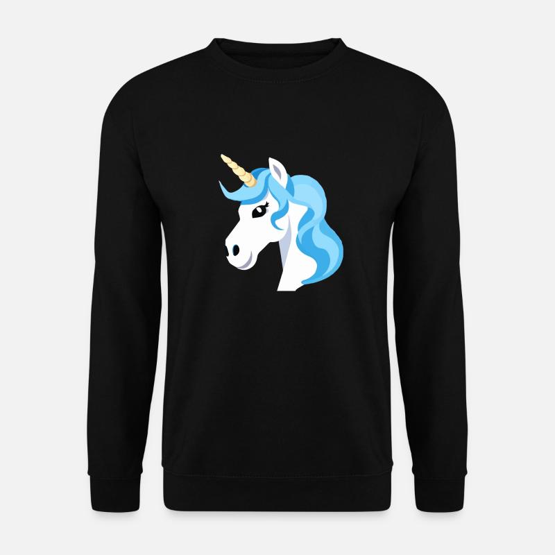 Regenbogen Einhorn Unicorn Rainbow Pferd LGBTQ 1 - Unisex Pullover - Schwarz