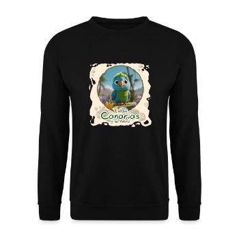 Sittich - Unisex Pullover - Schwarz - Vorne - Alina (178cm) & Michal (187cm)