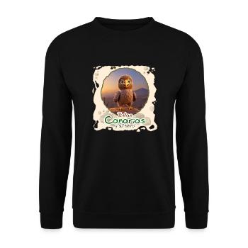 Adler - Unisex Pullover - Schwarz - Vorne - Alina (178cm) & Michal (187cm)