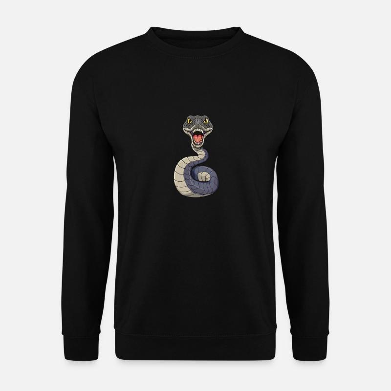 Snake Drawing - Unisex Sweatshirt - black