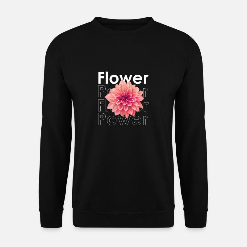 Flower Power - Unisex Pullover - Schwarz