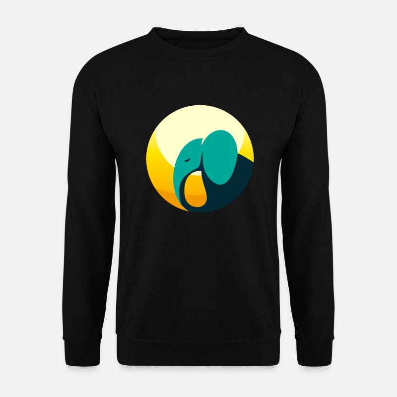 Abstract Elephant - Unisex Sweatshirt - black