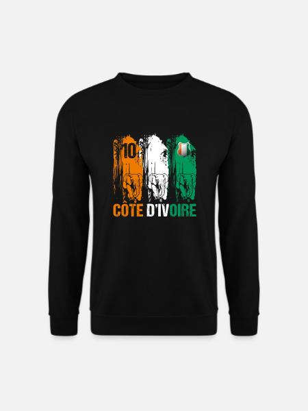 Côte D' Ivoire football supporter maillot de foot - Sweat-shirt Unisexe - noir