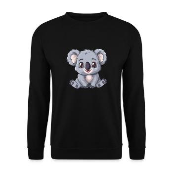 Amis amoureux des animaux koala mignons - Sweat-shirt Unisexe - noir - Devant - Alina (178cm) & Michal (187cm)