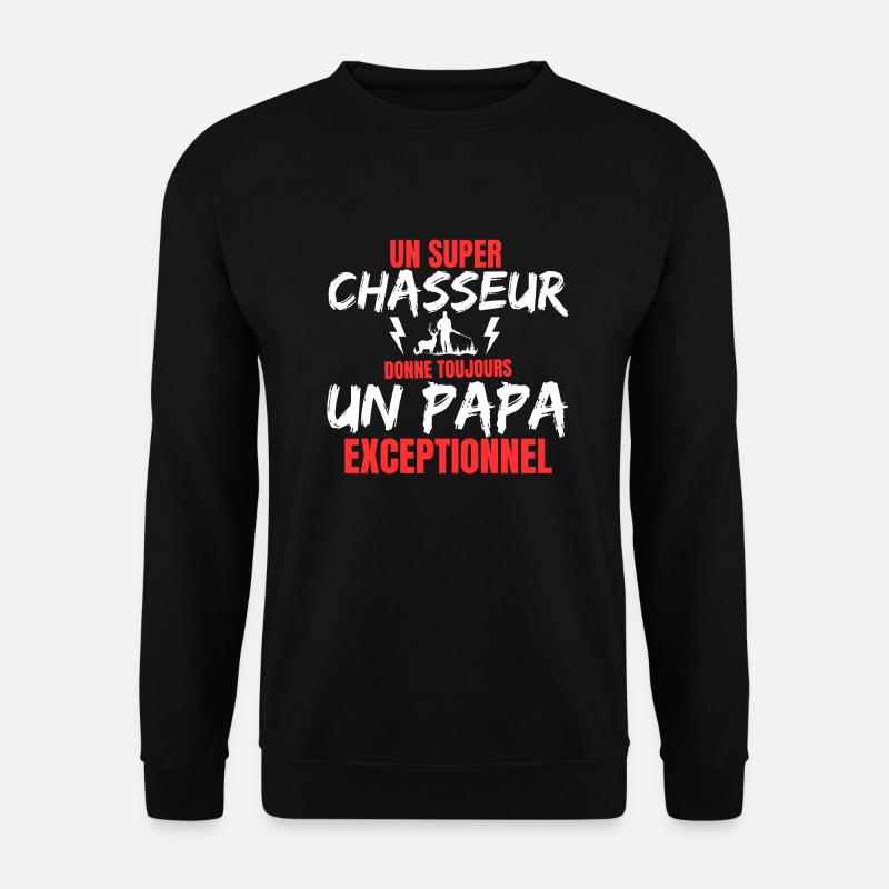 HUNTER DAD - Unisex Sweatshirt - black