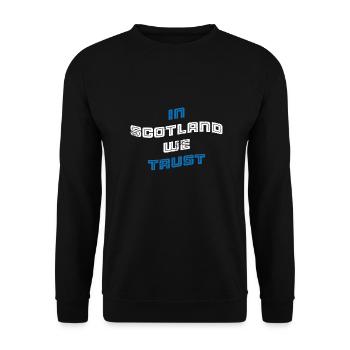 In Scotland we Trust - Unisex Pullover - Schwarz - Vorne - Alina (178cm) & Michal (187cm)