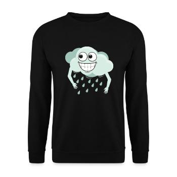 Nuage heureux - Sweat-shirt Unisexe - noir - Devant - Alina (178cm) & Michal (187cm)