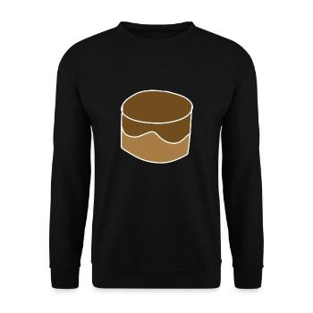 cake chocolate symbol food cake - Unisex Sweatshirt - black - Front - Alina (178cm) & Michal (187cm)