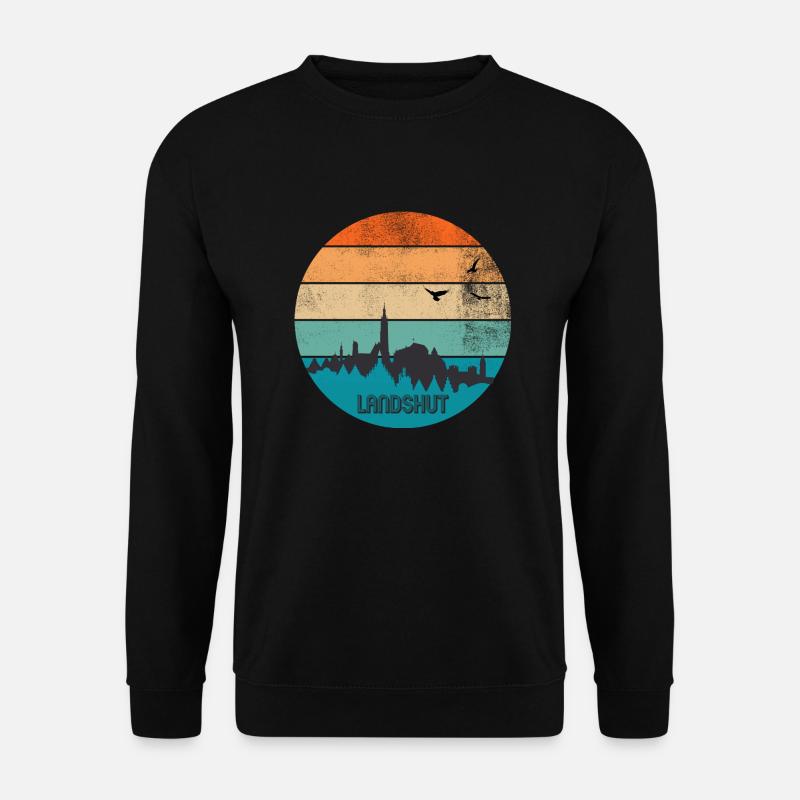 Landshut Sunset - Unisex Pullover - Schwarz