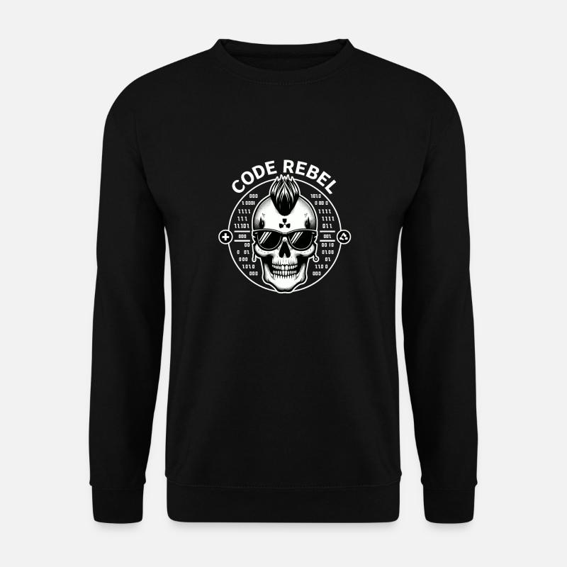Punkskull Code Rebel - Unisex Pullover - Schwarz