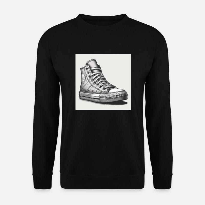 Sneaker in Schwarz-weiss - Unisex Pullover - Schwarz