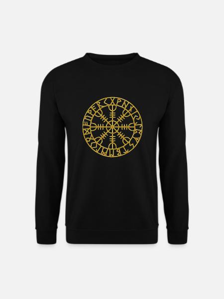 Vikings norden valhalla sverige skandinavien flaga - Unisex sweater - sort