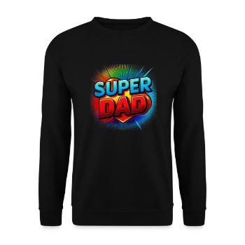 VATERTAG - Unisex Pullover - Schwarz - Vorne - Alina (178cm) & Michal (187cm)
