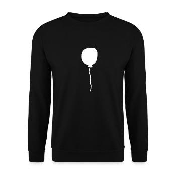 Balloon Balloon Symbol Shape - Unisex Sweatshirt - black - Front - Alina (178cm) & Michal (187cm)