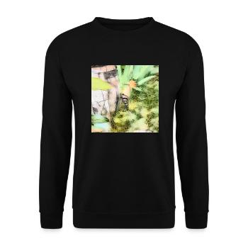Huppe fasciée oiseau mignon - Sweat-shirt Unisexe - noir - Devant - Alina (178cm) & Michal (187cm)