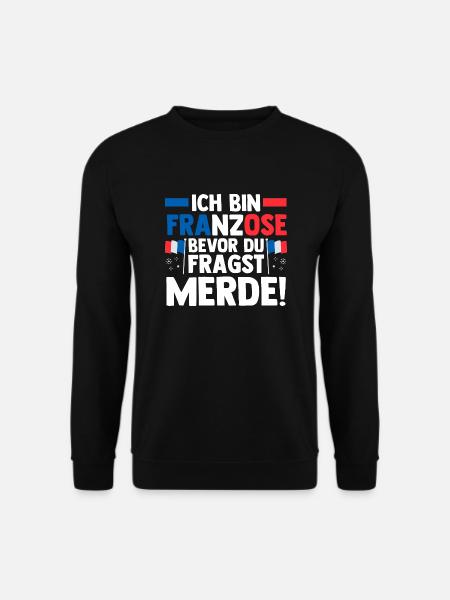 Franzose Französisch Frankreich - Unisex Pullover - Schwarz
