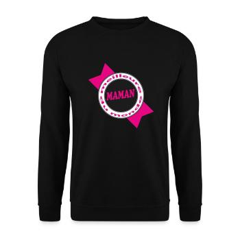 Best Mom - Unisex Sweatshirt - black - Front - Alina (178cm) & Michal (187cm)