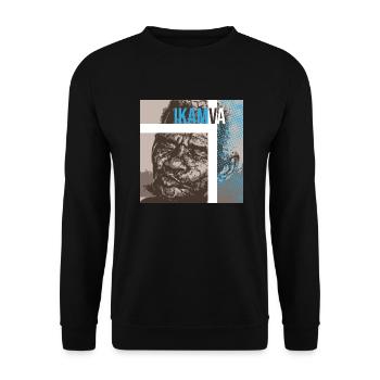 Future #16 - Sweat-shirt Unisexe - noir - Devant - Alina (178cm) & Michal (187cm)