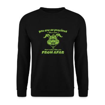 Lustiger Reim - You are so precious like a star - Unisex Pullover - Schwarz - Vorne - Alina (178cm) & Michal (187cm)
