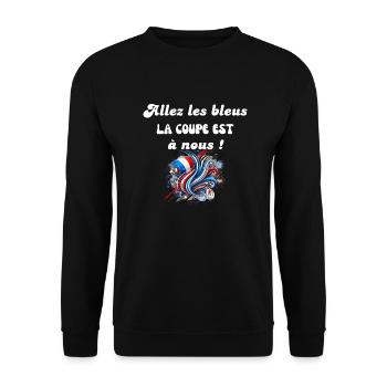 la coupe est à nous ! - Sweat-shirt Unisexe - noir - Devant - Alina (178cm) & Michal (187cm)