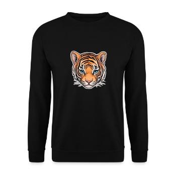 BÉBÉ TIGRE 5 - Sweat-shirt Unisexe - noir - Devant - Alina (178cm) & Michal (187cm)
