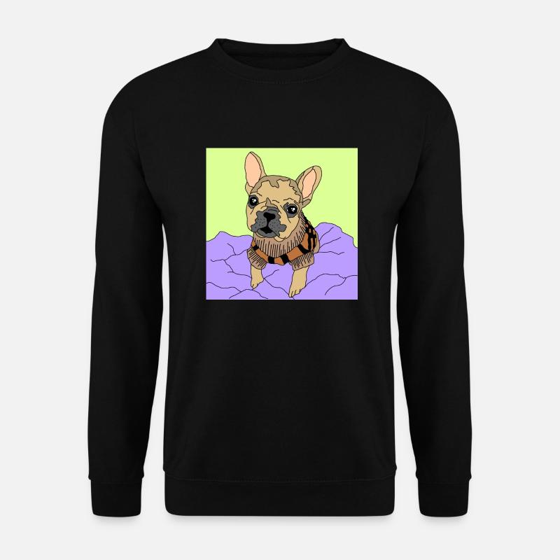 Tiny Frenchie - Unisex Sweatshirt - black