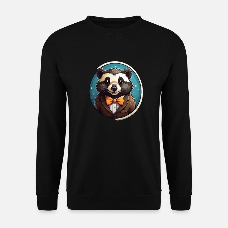 Funny Panda Bear - Unisex Sweatshirt - black
