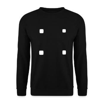 Square Square Shape Icon Four - Unisex Sweatshirt - black - Front - Alina (178cm) & Michal (187cm)