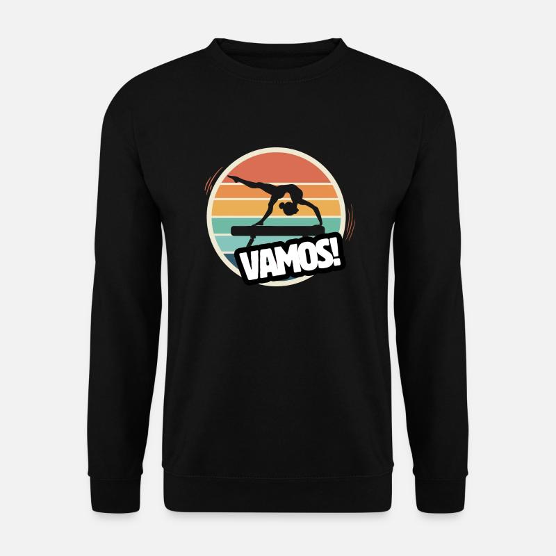 Vamos Retro Kunstturnen - Unisex Pullover - Schwarz