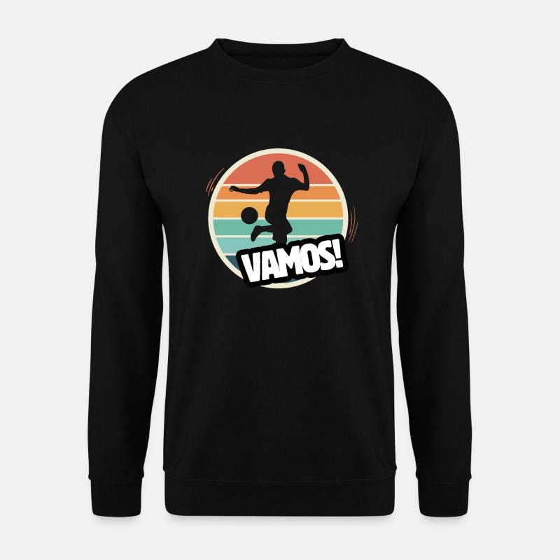 Vamos Retro Fußball - Unisex Pullover - Schwarz