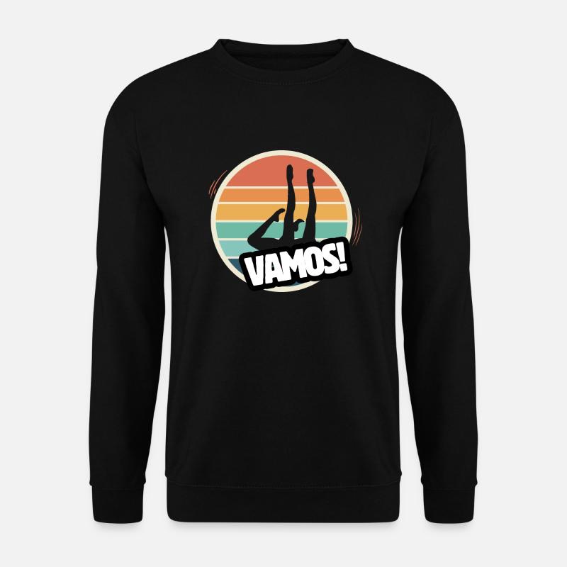 Vamos Retro Synchronschwimmen - Unisex Pullover - Schwarz