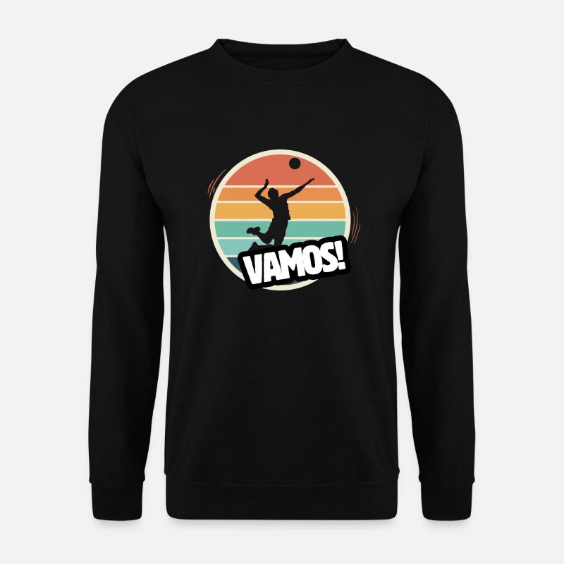 Vamos Retro Volleyball - Unisex Pullover - Schwarz