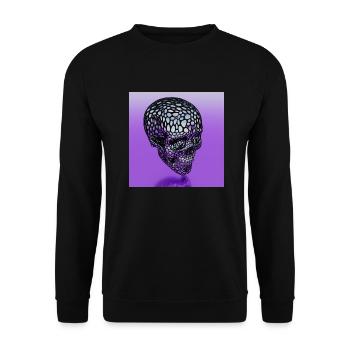 CRANE POURPRE - Sweat-shirt Unisexe - noir - Devant - Alina (178cm) & Michal (187cm)