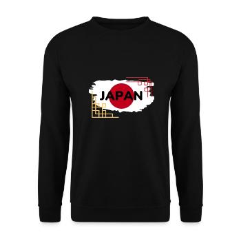 Japan, Reise, Fan, Anime - Unisex Pullover - Schwarz - Vorne - Alina (178cm) & Michal (187cm)