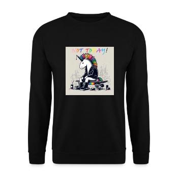 Keine Motivation - Unisex Pullover - Schwarz - Vorne - Alina (178cm) & Michal (187cm)