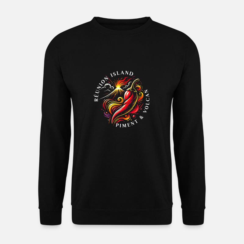 Insel Chili & Vulkan Treffen - Unisex Pullover - Schwarz