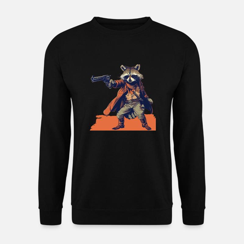 Waschbär - Unisex Pullover - Schwarz
