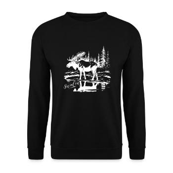 Suède Suède Viking Nordique Scandinavie Solstice d’été - Sweat-shirt Unisexe - noir - Devant - Alina (178cm) & Michal (187cm)