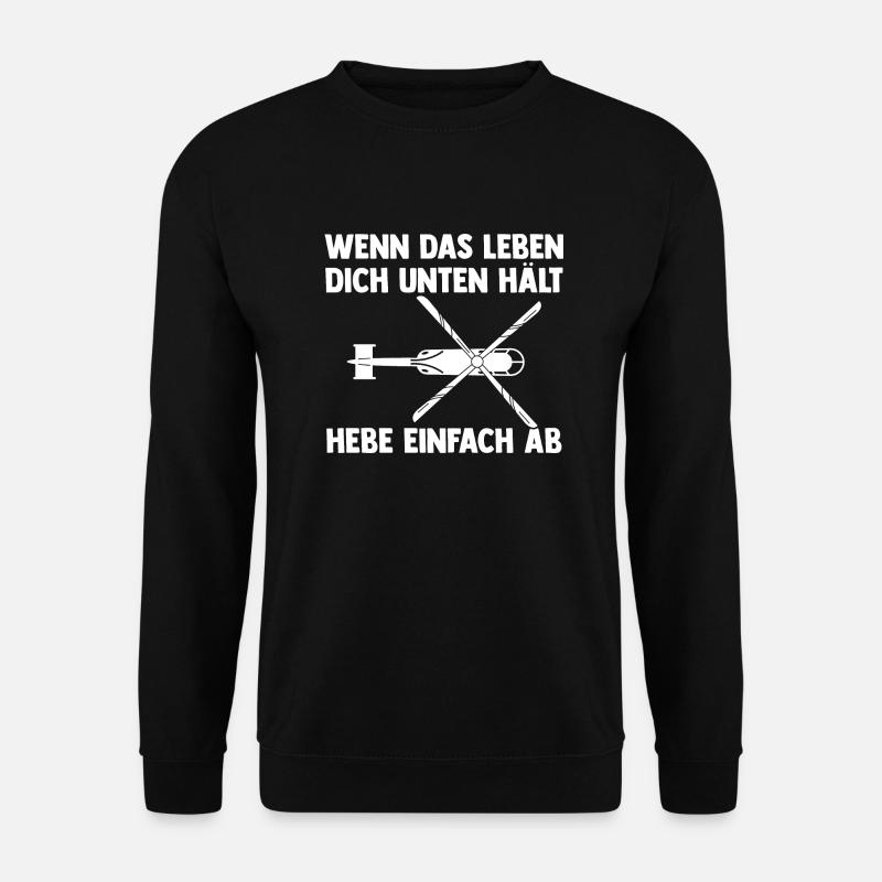 Pilote Hélicoptère Hélicoptère - Sweat-shirt Unisexe - noir