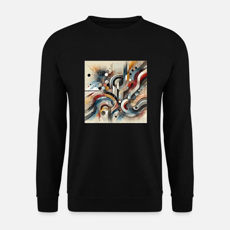 Auffällige Bewegung - Abstraktes Gemälde - Unisex Pullover - Schwarz