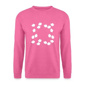 blumen blüte pflanze rahmen form - Unisex Pullover - Pink - Vorne